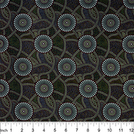 Kangaroo Path Black, by M&S Textiles, sold by the half-yard