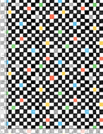 MONSTER TRUCK CHECKERED PATTERN LAUREN-CD1262  MULTI for Timeless Treasures, sold by the half-yard