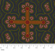 Ladies Dancing at Ceremony Gold, by M&S Textiles, sold by the half-yard