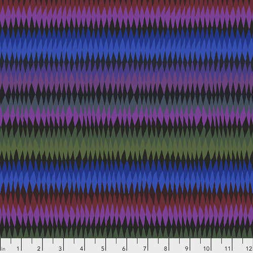 Diamond Stripe in Moody, by Kaffe Fassett for Free Spirit Fabrics, sold by the half-yard