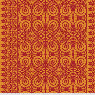 Folk Art in Red, PWJS133 Sassy Summer Salsa by Jane Sassaman, for Freespirit Fabrics, sold by the half-yard