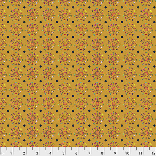 Radiance in Warm, Earth Made Paradise, by Kathy Doughty for Freespirit Fabrics, sold by the half-yard