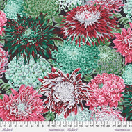 Japanese Chrysanthemum - Blush PWPJ041.BLUSH Philip Jacobs for the Kaffe Fassett Collective, for Free Spirit Fabrics, sold by the half-yard