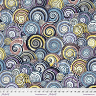 Spiral Shells in Contrast PWPJ073.CONTRAST by Philip Jacobs for the Kaffe Fassett Collective, for Free Spirit Fabrics, sold by the half-yard