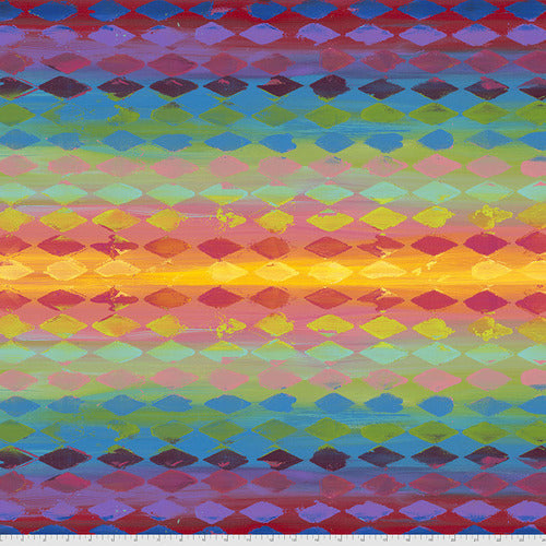 Harlequin in Multi, Pizzazz by Sue Penn for Freespirit Fabrics, sold by the half-yard