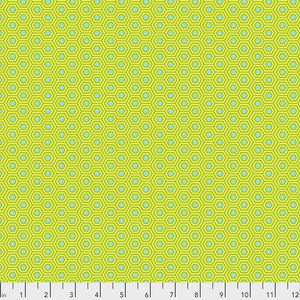 Hexy in Chameleon, Tula's True by Tula Pink, for Freespirit Fabrics, sold by the half-yard