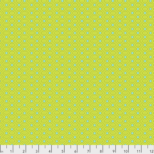 Hexy in Chameleon, Tula's True by Tula Pink, for Freespirit Fabrics, sold by the half-yard