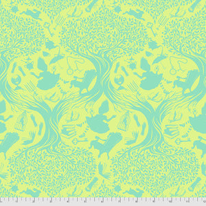 Down the Rabbit Hole in Bewilder, Curiouser and Curiouser by Tula Pink, sold by the half-yard