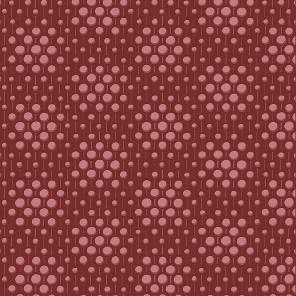BEADS R150293D  in RED, ALLURE NOIR, byNANCY RINK for Marcus Fabrics, sold by the half-yard
