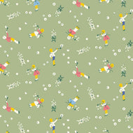 BLOWING BUBBLES R350256  in NILE GREEN, AUNT GRACE SIMPLY CHARMING, by JUDIE ROTHERMEL for Marcus Fabrics, sold by the half-yard