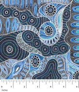 Regeneration Blue, by M&S Textiles, sold by the half-yard