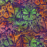 Watercolor Blossoms SRK-20465-195 in BRIGHT from Artisan Batik by Robert Kaufman, sold by the half-yard