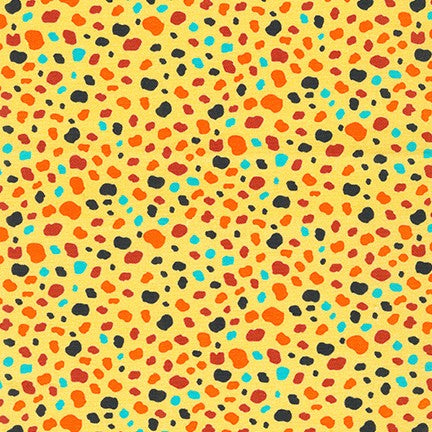 Alphabetosaurus  Dots SRK-20742-195 in BRIGHT for Robert Kaufman, sold by the half-yard