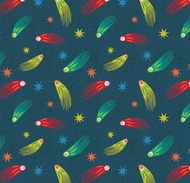 Super Dinos Stars in Navy for Paintbrush Studio, sold by the half-yard