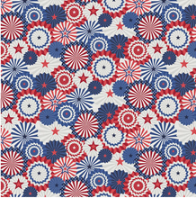 Load image into Gallery viewer, Fourth of July Fans Red &amp; Blue 120-21791 Paintbrush Studio, sold by the half-yard
