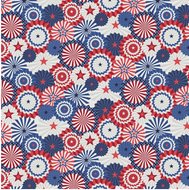 Fourth of July Fans Red & Blue 120-21791 Paintbrush Studio, sold by the half-yard