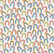 FOOD FACE - HAPPY RAINBOW - 21937 for Paintbrush Studio, sold by the half-yard