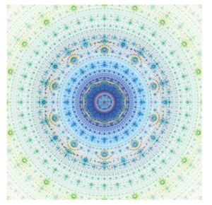 Gradients Kaleidoscope Blue Mandala Moda Digital, 57" x 57", for Moda Fabrics, sold individually.