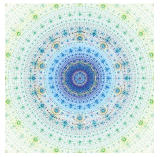 Gradients Kaleidoscope Blue Mandala Moda Digital, 57