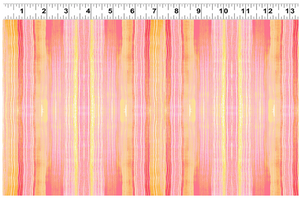 Flower Shop in Orange Stripe Y3302-36 by Jim Ishikawa for Clothworks, sold by the half-yard