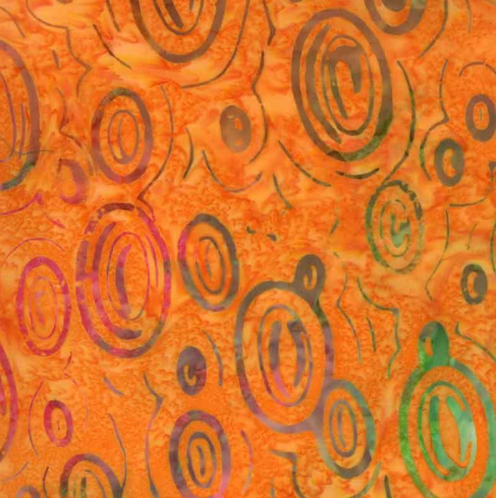 MODA SUNNY DAY BATIKS 4358 16 in MANGO, by Moda Fabrics, sold by the half-yard