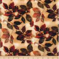 Into The Woods, Red Twig Dogwood in Mahogany, PWKA005 by Katrinka for Free Spirit Fabrics, sold by the half-yard