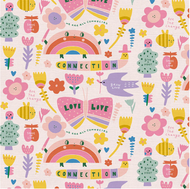 GROW LOVE - ALL CONNECTED - 12022471 for Paintbrush Studio, sold by the half-yard