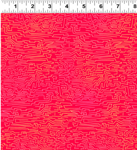 Fiesta Horses Y3414-4 Light Red by Laurel Burch for Clothworks, sold by the half-yard