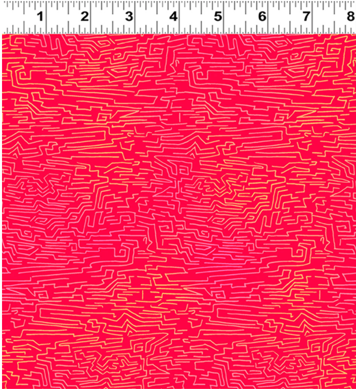 Fiesta Horses Y3414-4 Light Red by Laurel Burch for Clothworks, sold by the half-yard