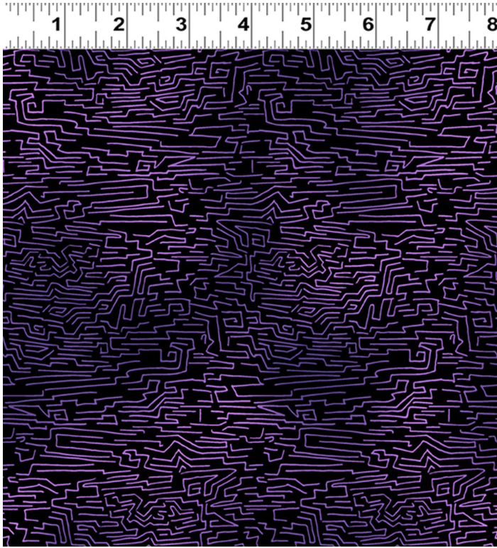 Fiesta Horses Y3414-3 Black by Laurel Burch for Clothworks, sold by the half-yard