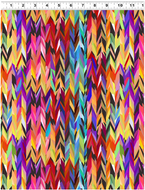 Vibrant Life Digital Abstract in Go With The Flow Multi Bright Y3545-56 by Shandra Smith for Clothworks, sold by the half-yard