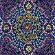 Wild Bush Flowers Purple by Layla Campbell, by M&S Textiles, sold by the half-yard