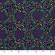 Wildflowers & Bush Tuckers Purple, WFBTP by M&S Textiles, sold by the half-yard