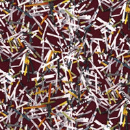 Urban Artifacts, Shredded in Wine by RJR Studio Fabrics, sold by the half-yard