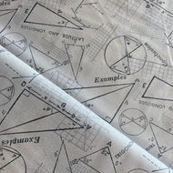 Modern Background Paper Geometry Math by Zen Chic for Moda, sold by half-yard