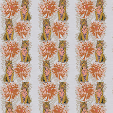 Load image into Gallery viewer, Tiger Lily Trail Tiger in Pink/Gold for Paintbrush Studio, sold by the half-yard
