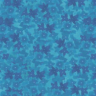 Painted Patchwork Violets Y3379-88 Denim by Sue Zipkin for Clothworks, sold by the half-yard