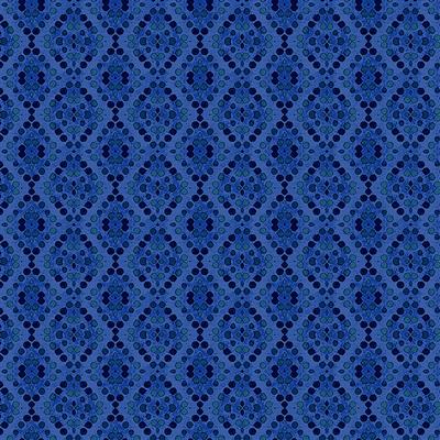 Painted Patchwork Geo Tonal Y3384-86 Dark Periwinkle by Sue Zipkin for Clothworks, sold by the half-yard
